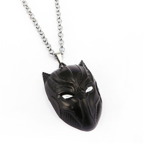 Black Panther Necklace Metal Pendant Necklace - Picture 2 of 3